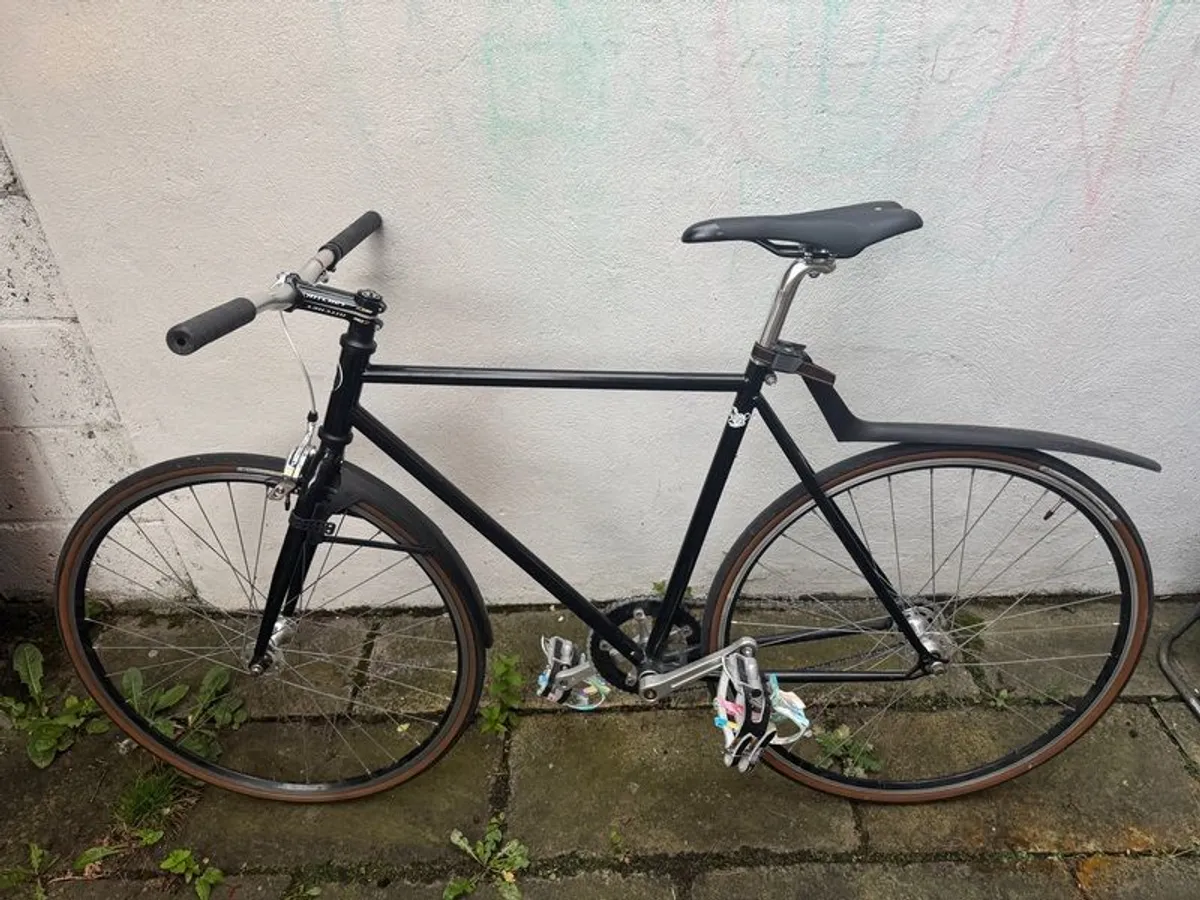 Fixed Gear steel frame bike 52cm top tube - Image 2