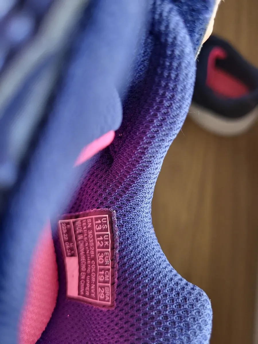 Navy & Pink Kids Sketchers (New) Size 12 - Image 3