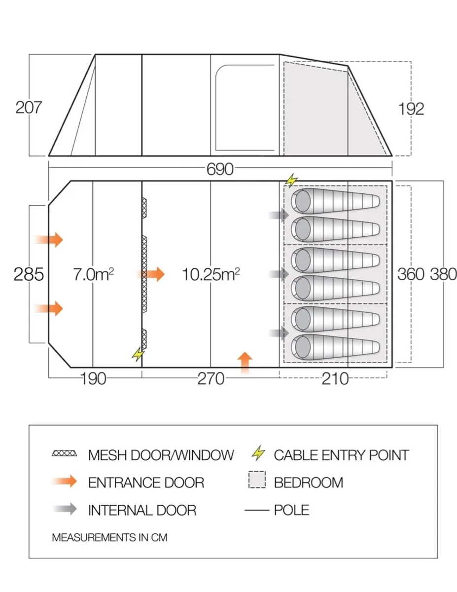 Vango 6 person tent - Image 2