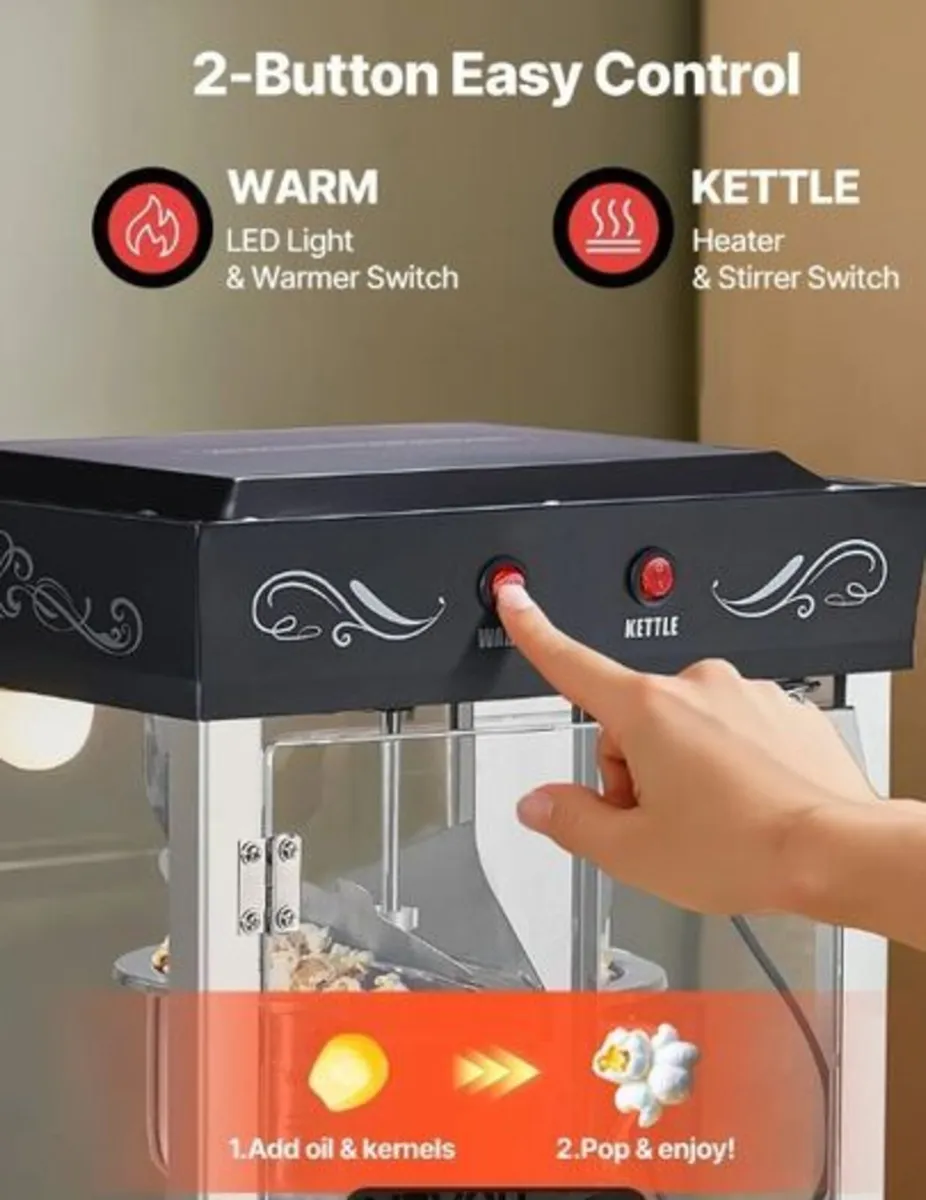 Commercial popcorn machine - Image 3