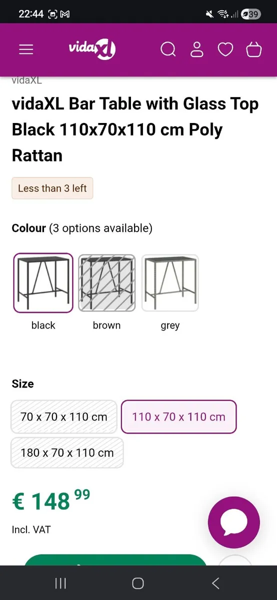 Rattan Outdoor Bar Chairs and Table - Image 3