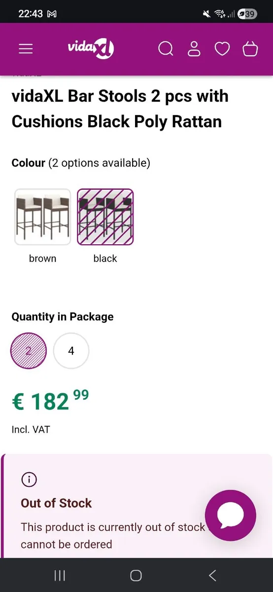 Rattan Outdoor Bar Chairs and Table - Image 4