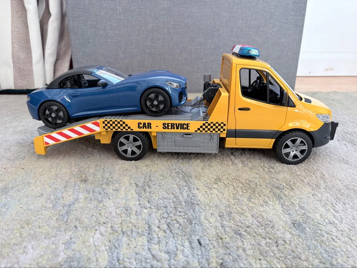 Bruder car transporter toy - Image 4
