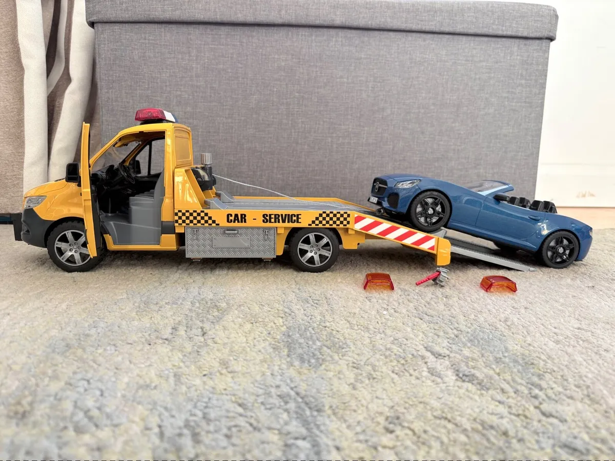 Bruder car transporter toy - Image 2