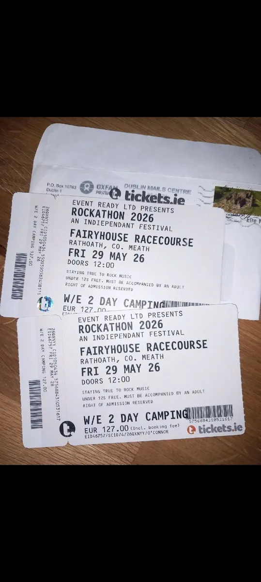2 x Tickets Rockathon - Image 1
