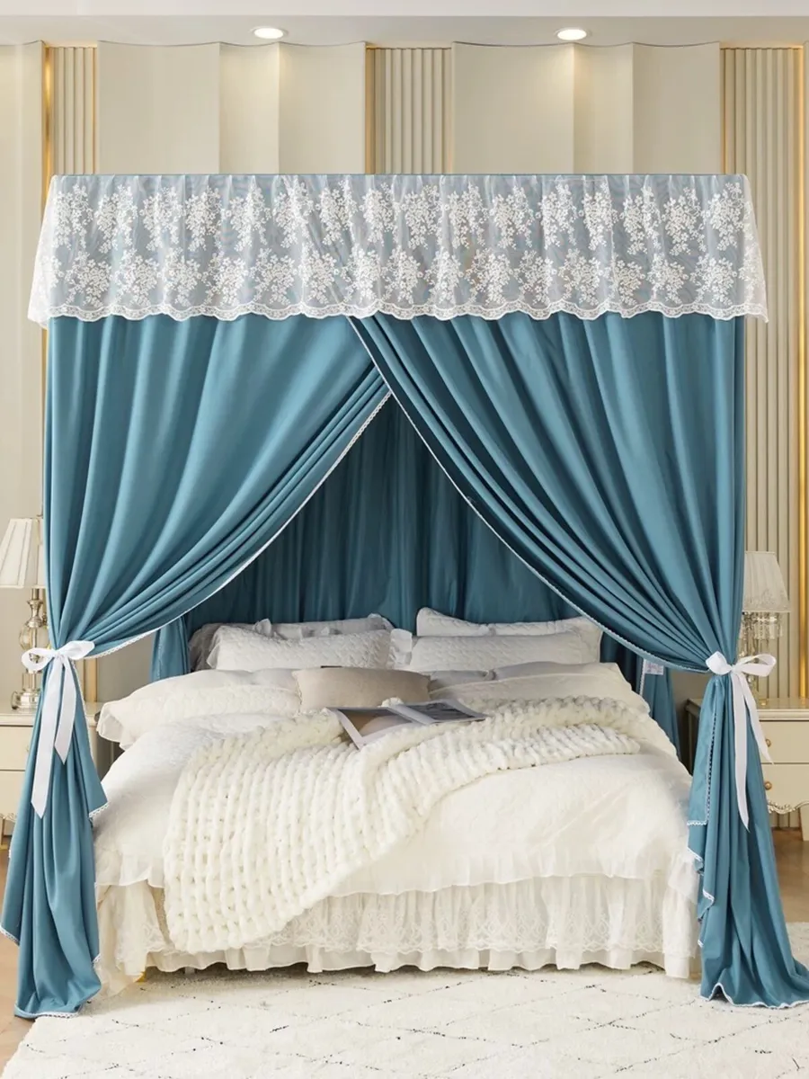 4 Poster bed blackout curtains - Image 1