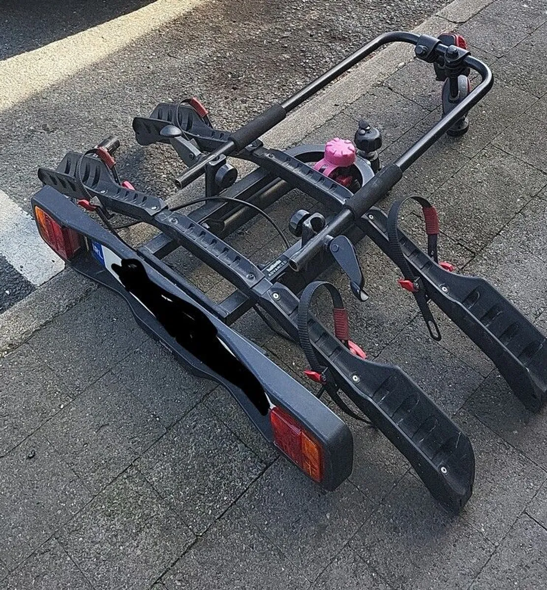 Bicycle rack; 2 bikes or ebikes; car tow-bar mount - Image 1