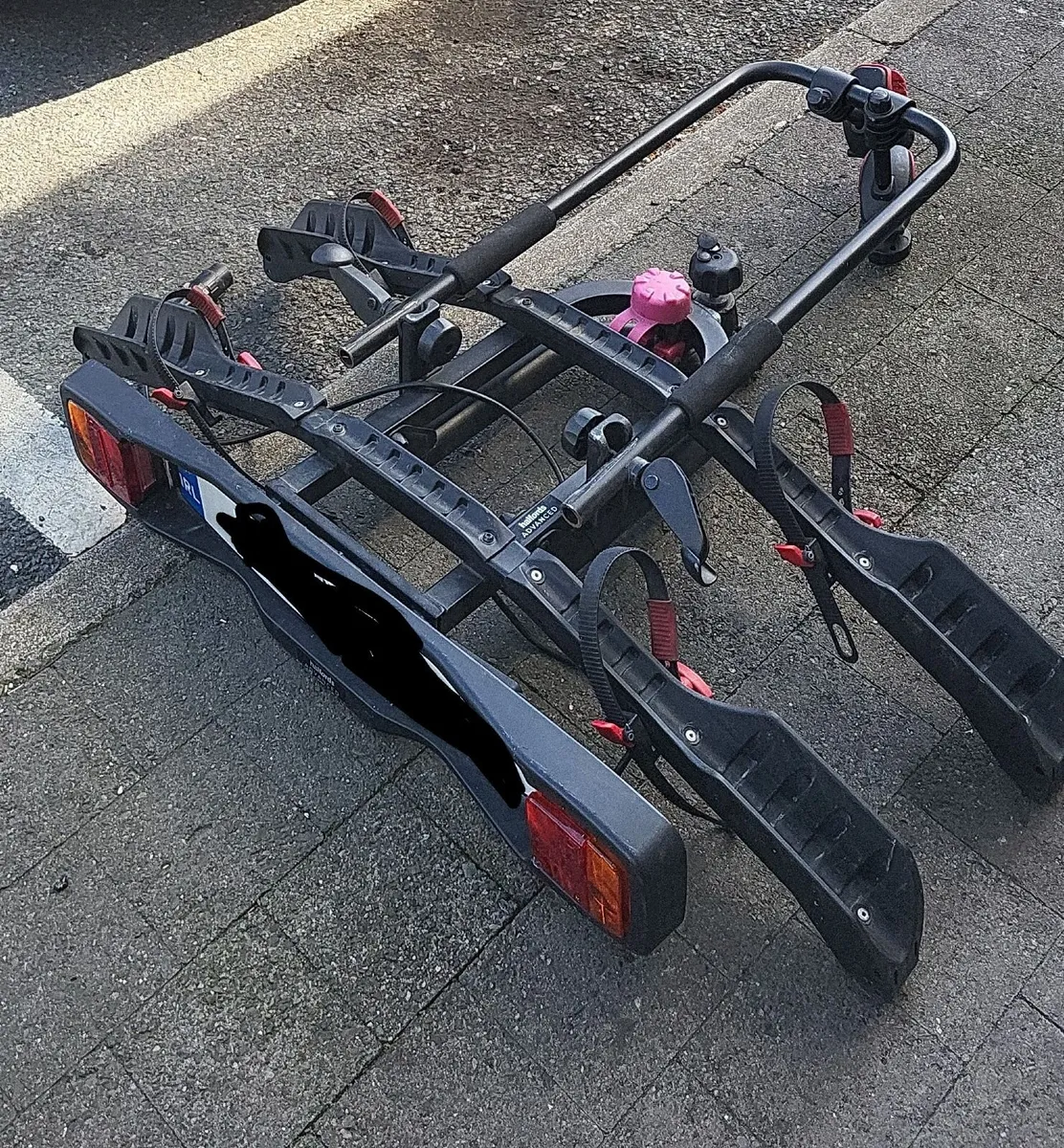 Bicycle rack; 2 bikes or ebikes; car tow-bar mount - Image 1