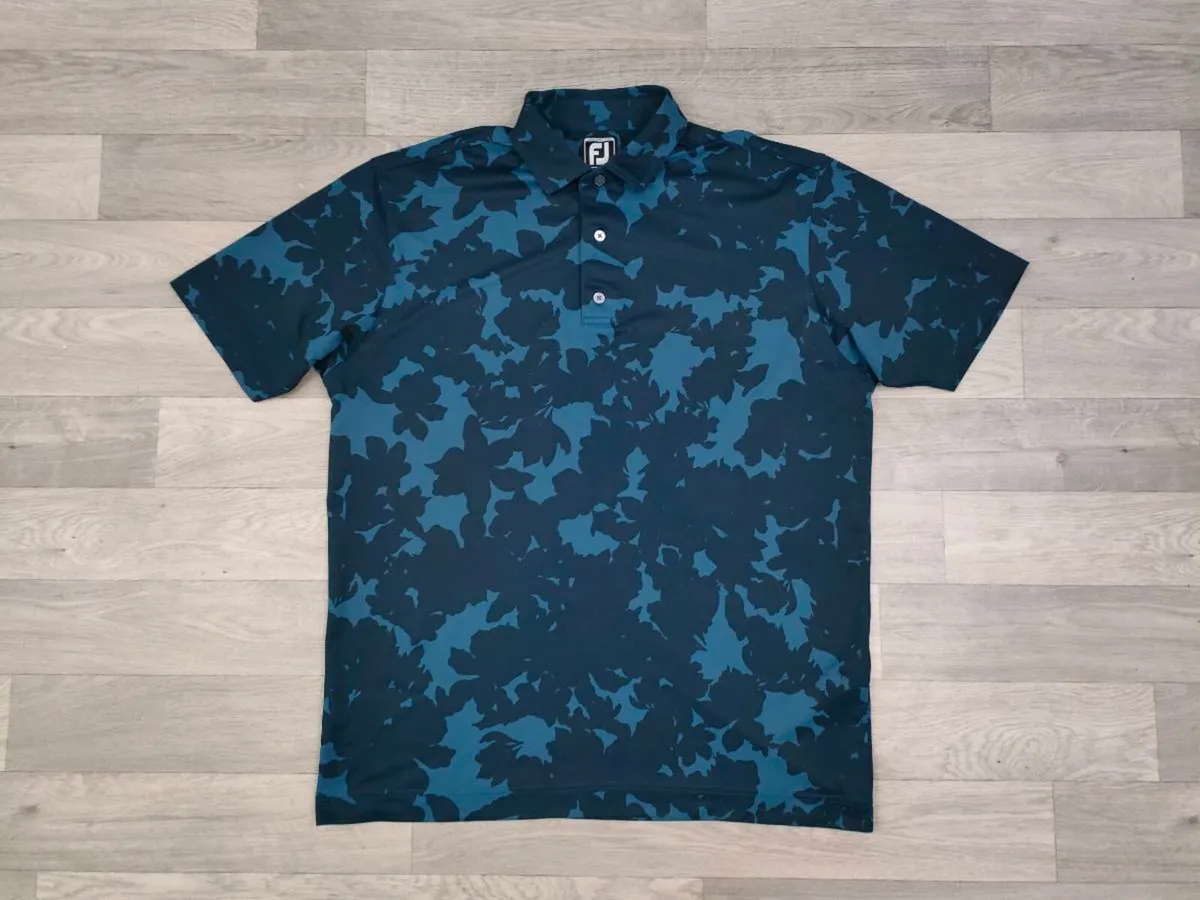 FootJoy FJ Patterned Golf Shirt Mens XL - Image 1
