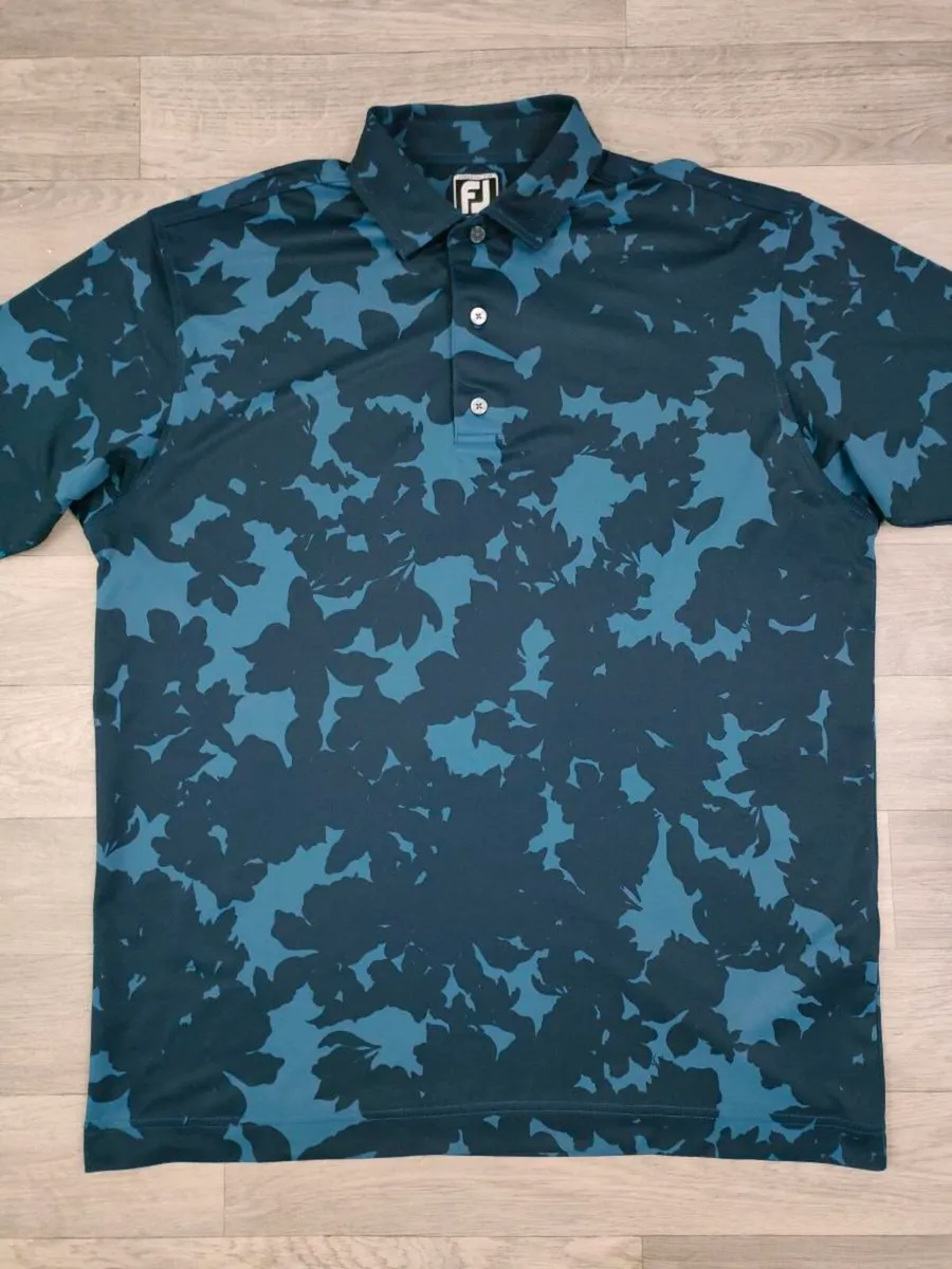 FootJoy FJ Patterned Golf Shirt Mens XL - Image 2