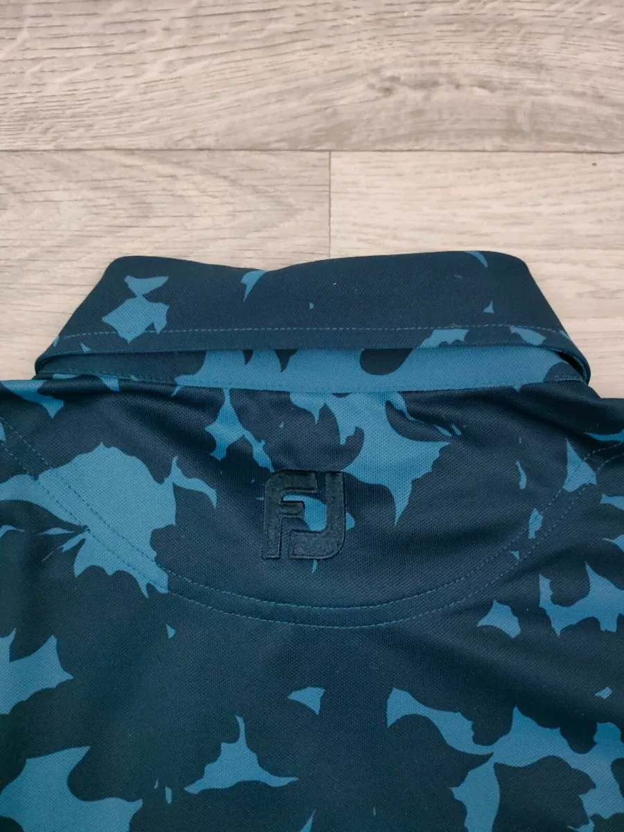 FootJoy FJ Patterned Golf Shirt Mens XL - Image 4