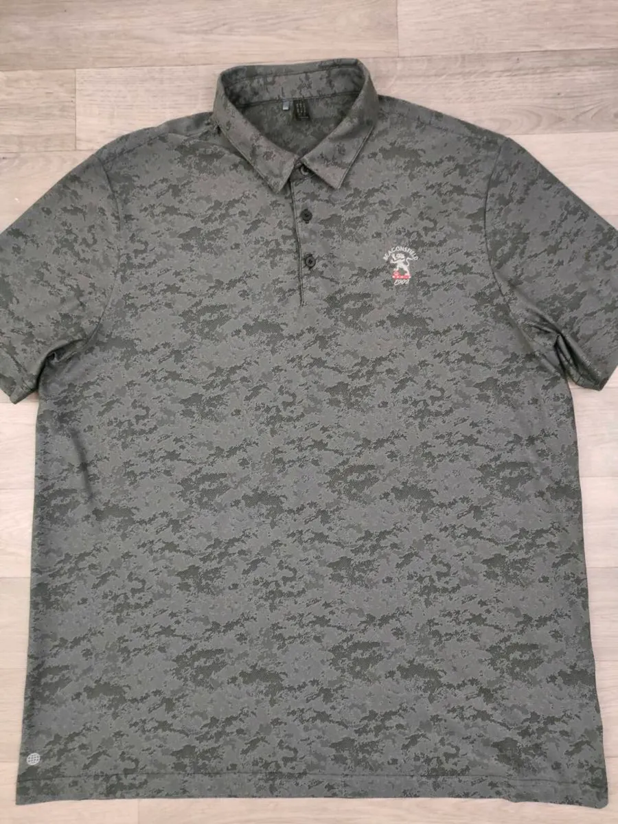 Adidas Golf Patterned Polo Shirt Mens XL - Image 2