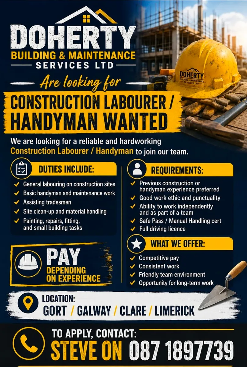 Experienced Construction Tradesman / Handyman