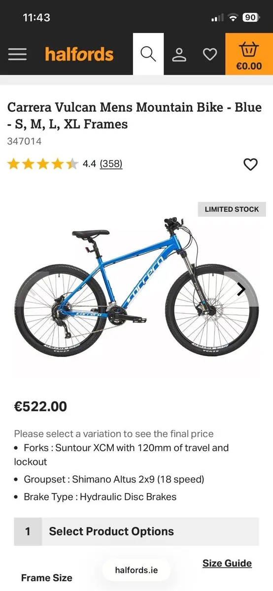 Carrera Vulcan Men’s Mountain Bike - Image 1