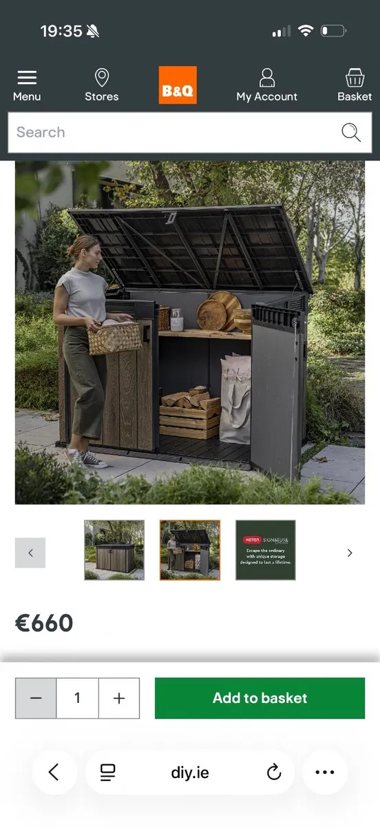 Garden storage unit - Keter Signature Decocoat 202 - Image 2