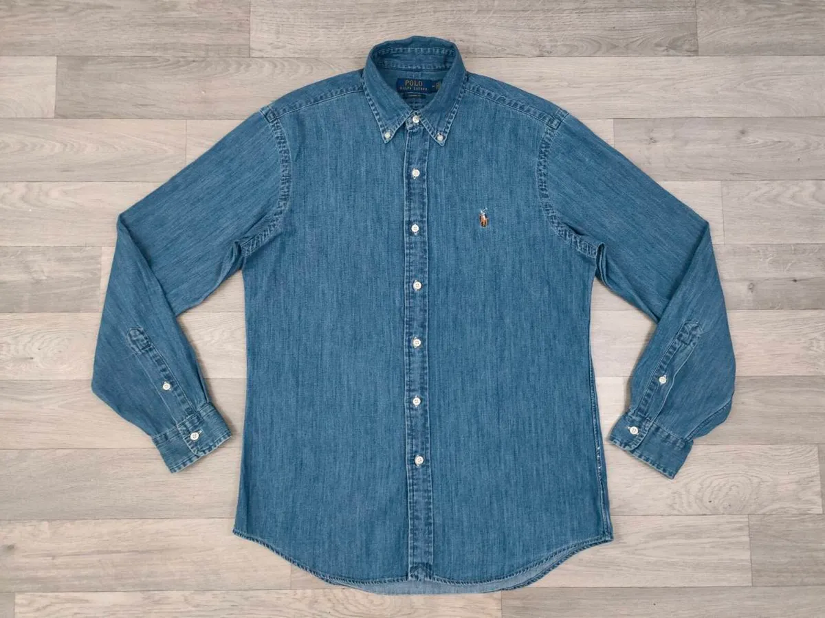 Polo Ralph Lauren Denim Shirt Mens Medium - Image 1