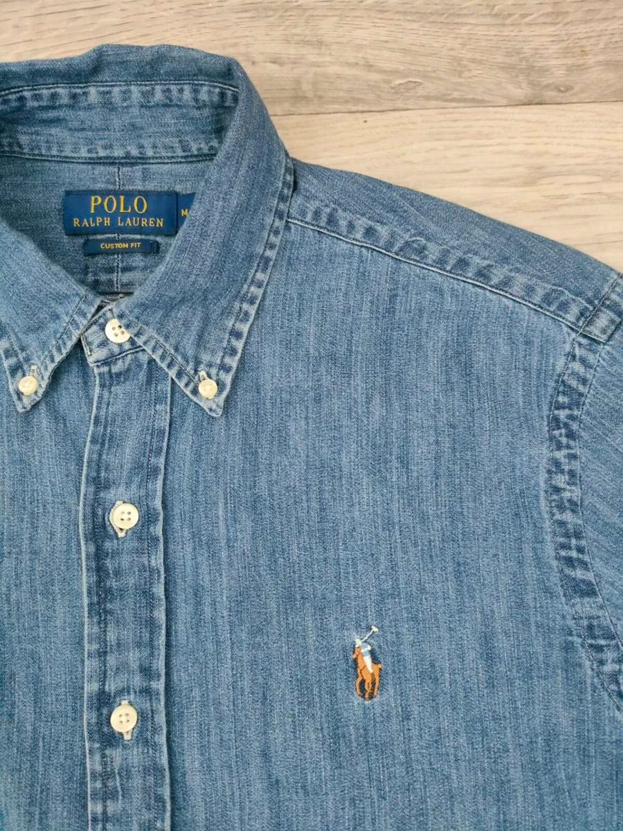Polo Ralph Lauren Denim Shirt Mens Medium - Image 3