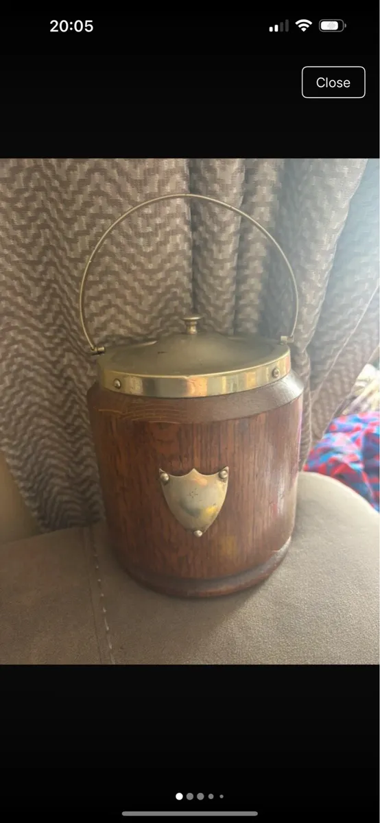 antique ice bucket - Image 1