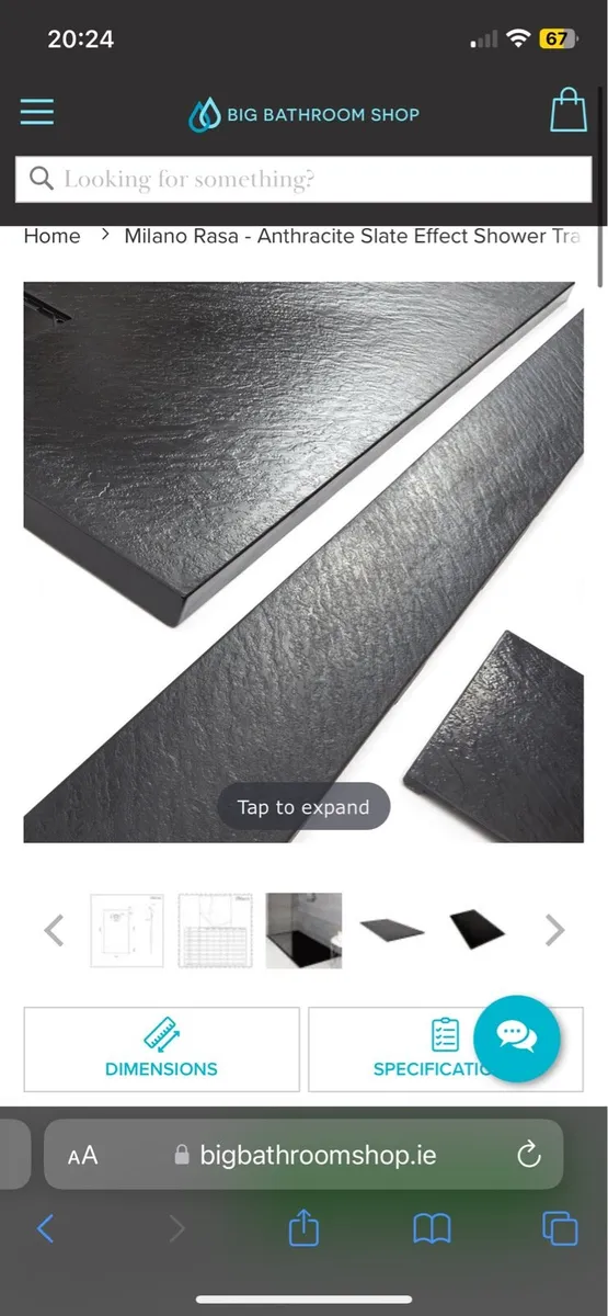 Shower tray 1400x800mm - Image 3