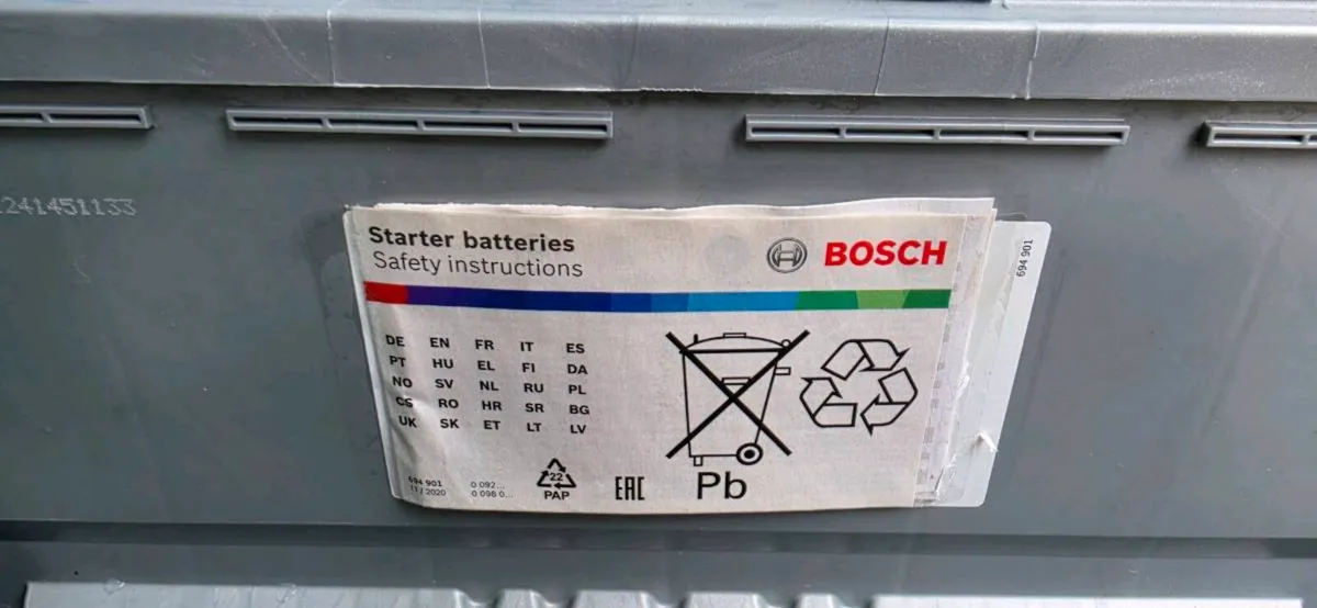 New Bosch 12V Battery - Image 3