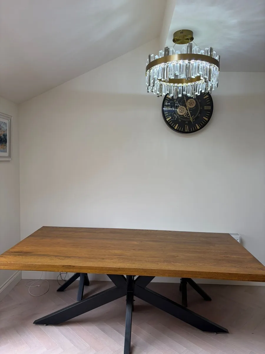 Solid Wood Dining Table + Bench - Image 3