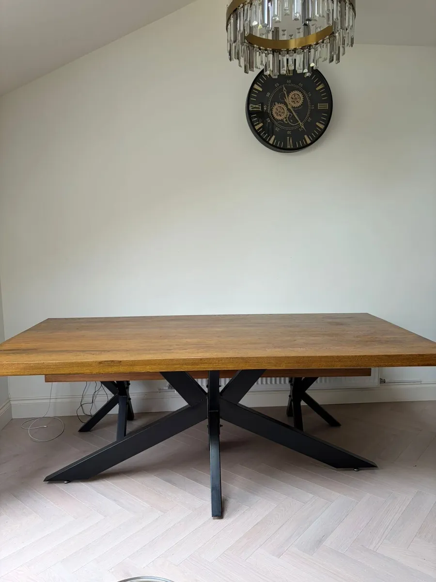 Solid Wood Dining Table + Bench - Image 1