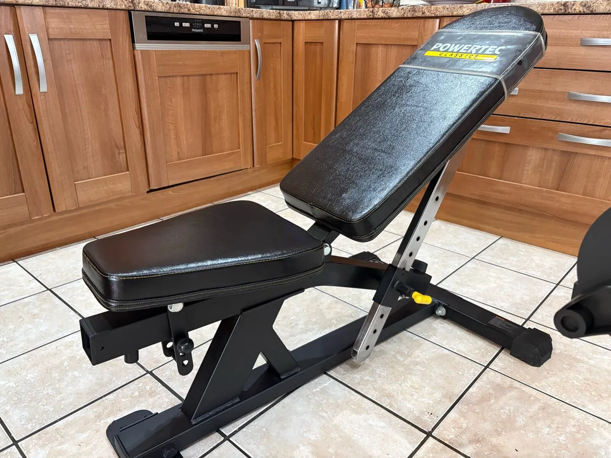 2KG - 32KG SELECTABLE DUMBBELLS, STAND + BENCH!! - Image 4