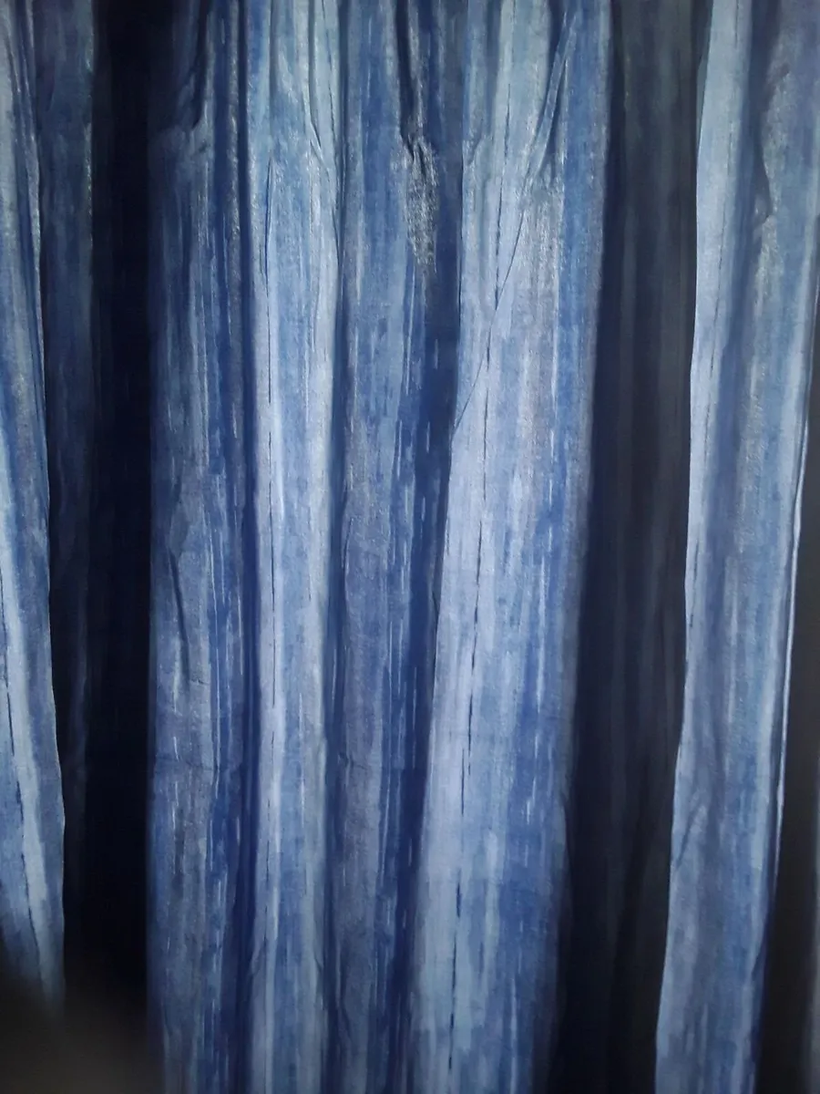 Beautiful deep blue extra large drapes - Image 2
