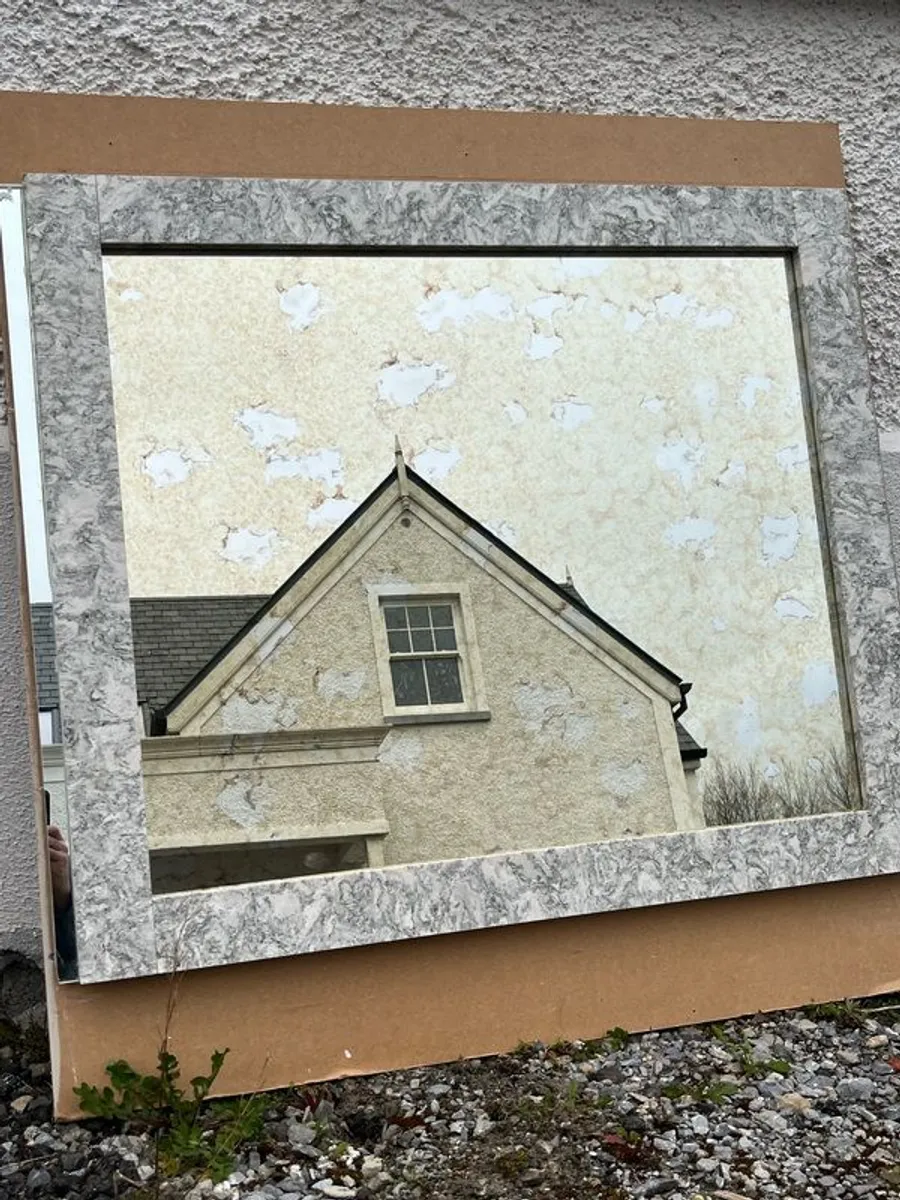 solid marble mirror - Image 1