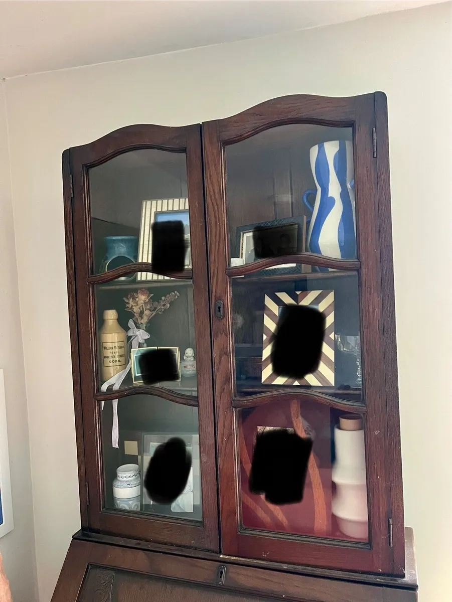 Bookcase writing bureau - Image 3