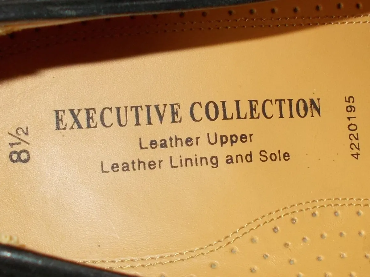 Men's Black Leather Shoes **NEW** - Image 3