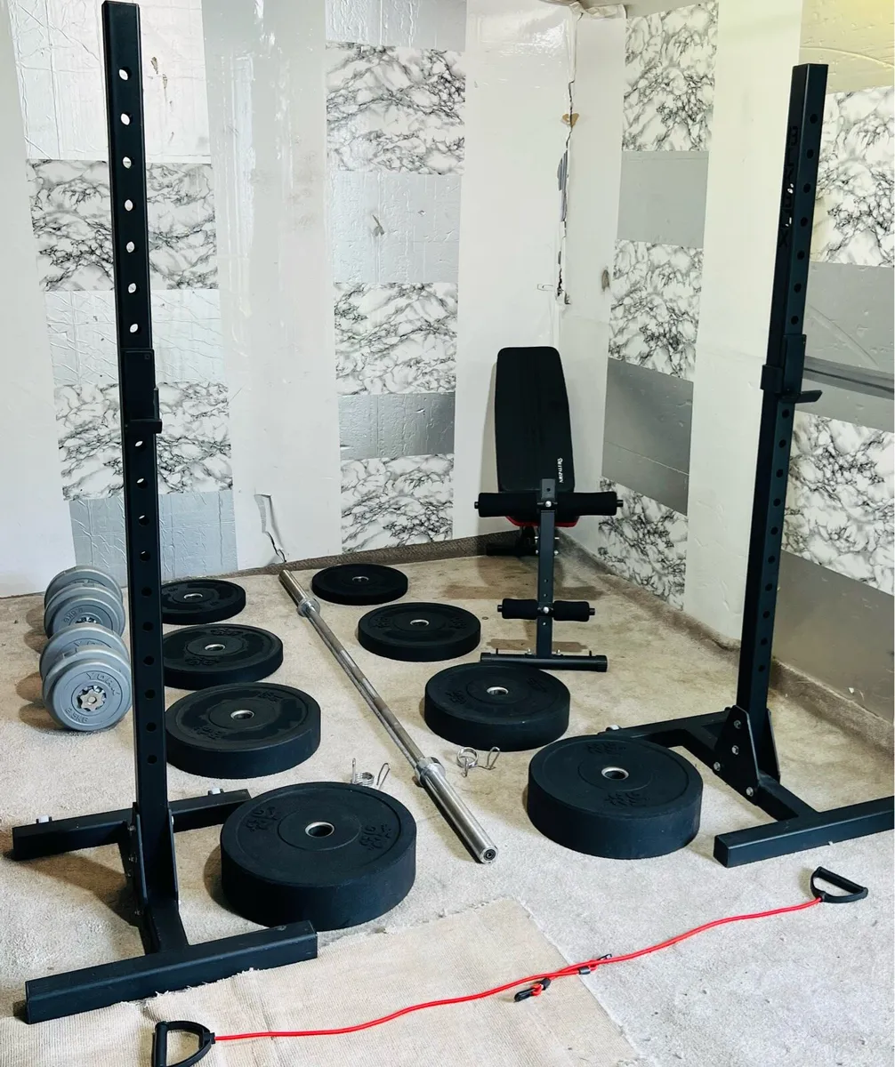 BLKBIX RACK STANDS 120KG BARBEL DUMBBELLS - Image 2
