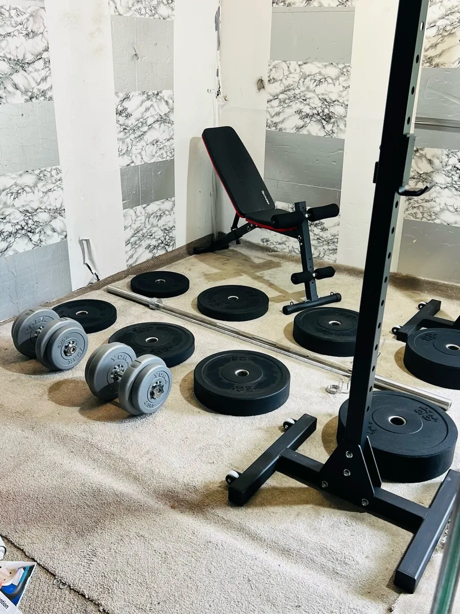 BLKBIX RACK STANDS 120KG BARBEL DUMBBELLS - Image 3