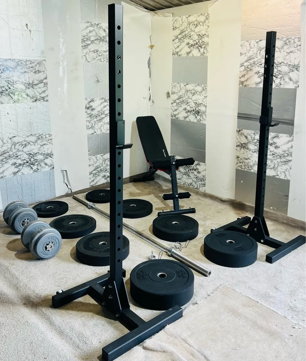 BLKBIX RACK STANDS 120KG BARBEL DUMBBELLS - Image 4