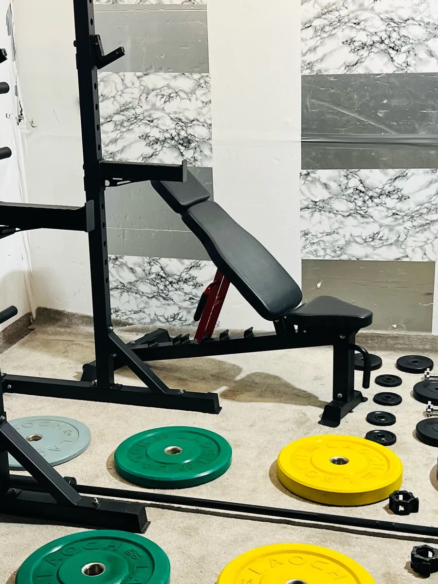 COMMERCIAL HALF RACK OLYMPIC WEIGHTS BRNCH ++ - Image 3