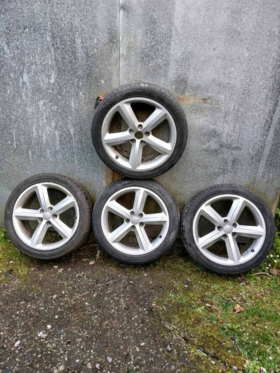 Audi S Line Genuine 18 inch 5 Spoke 5 X 112 Alloys - Image 1