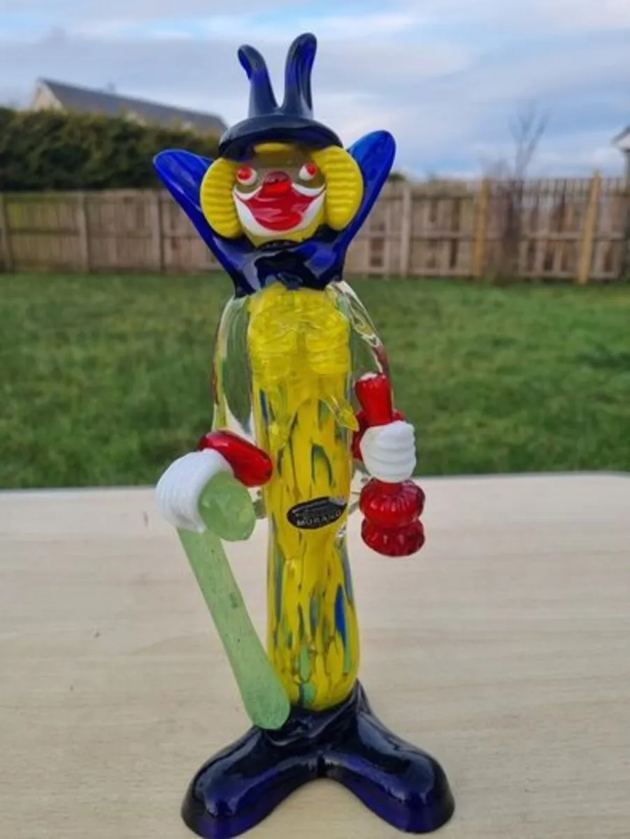 Murano glass clown figurine - Image 1