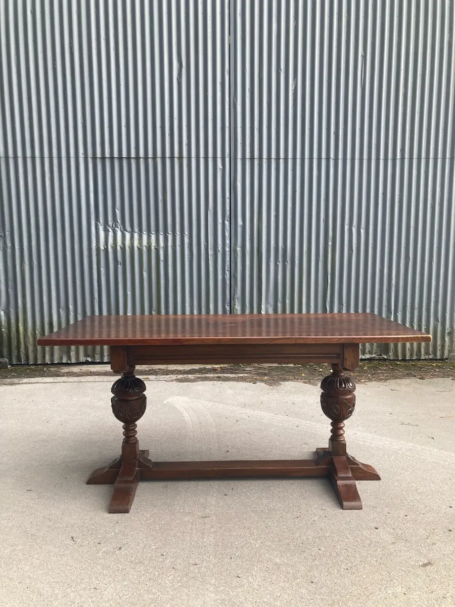 1960s Refectory Table -Warehouse Open Sat 23rd May - Image 1