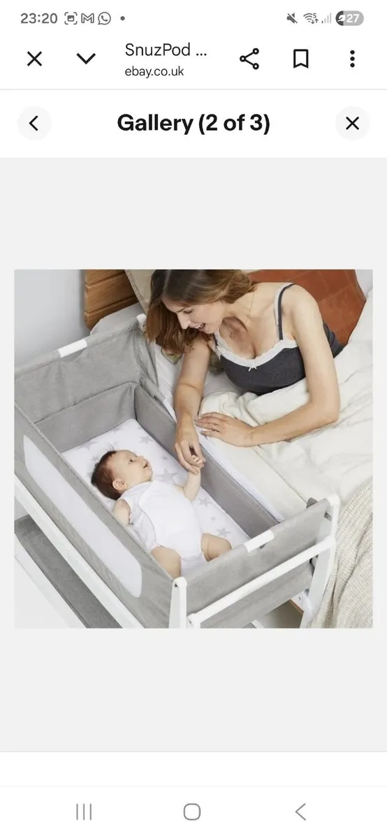 Snuzpod 3 Bedside Crib - Image 1