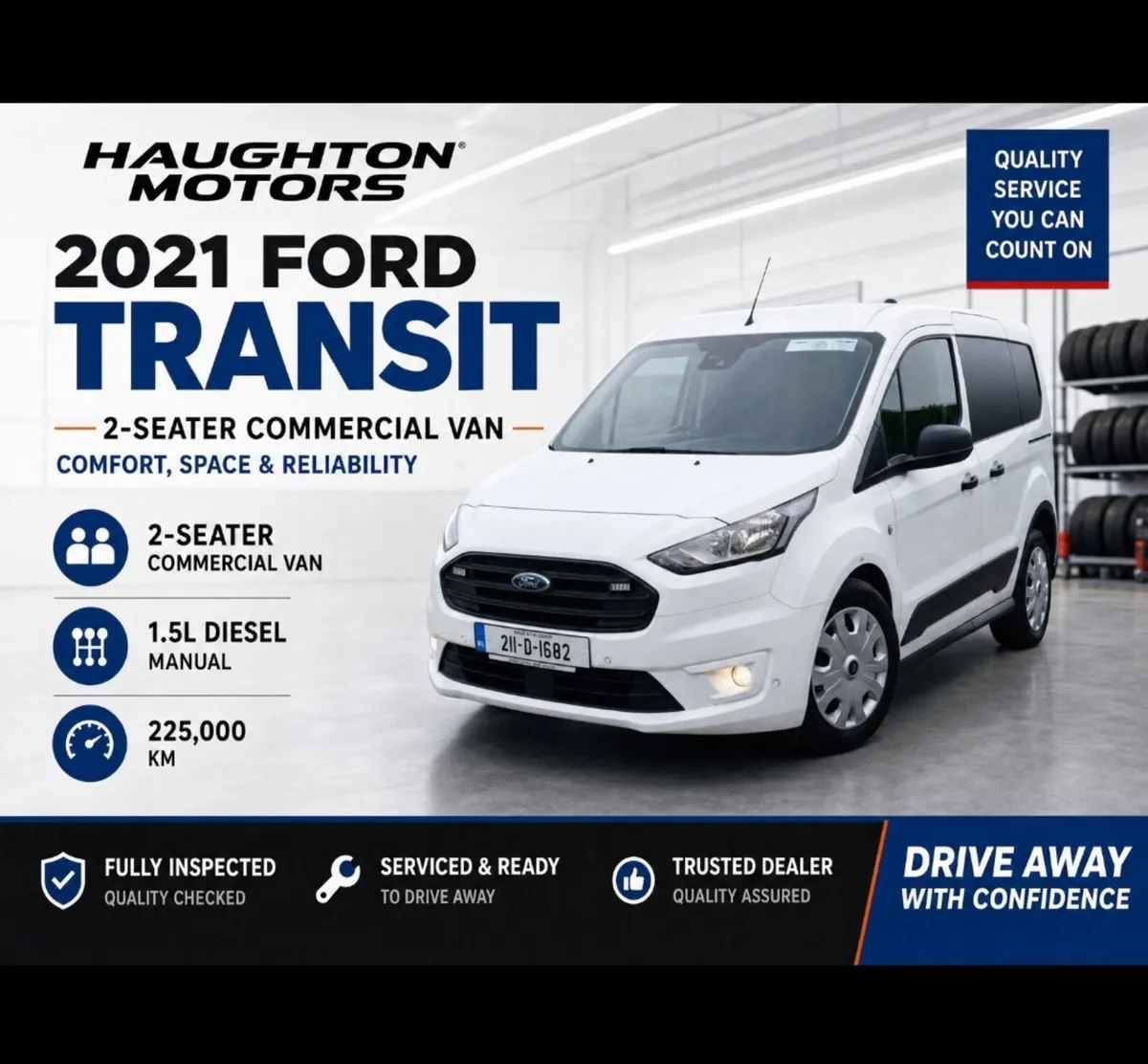 Ford Transit connect 2021 super clean van - Image 1