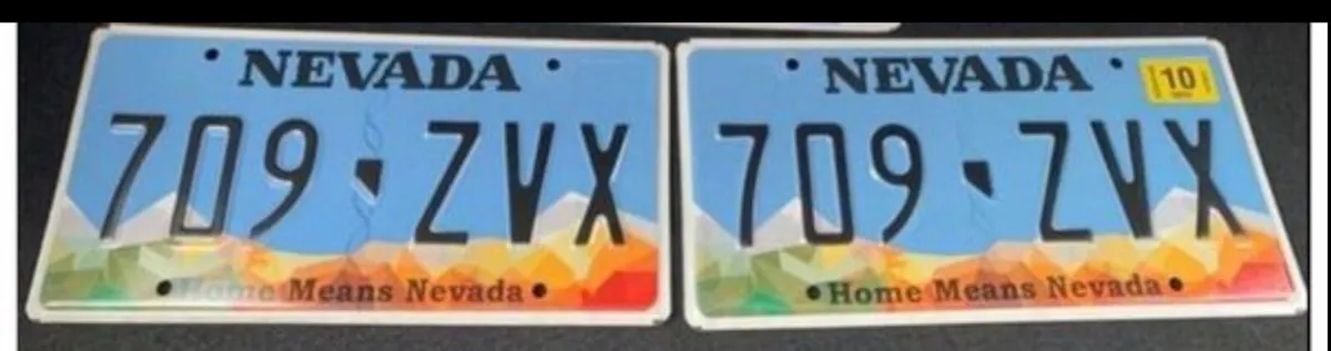 USA car plates (quantity two)