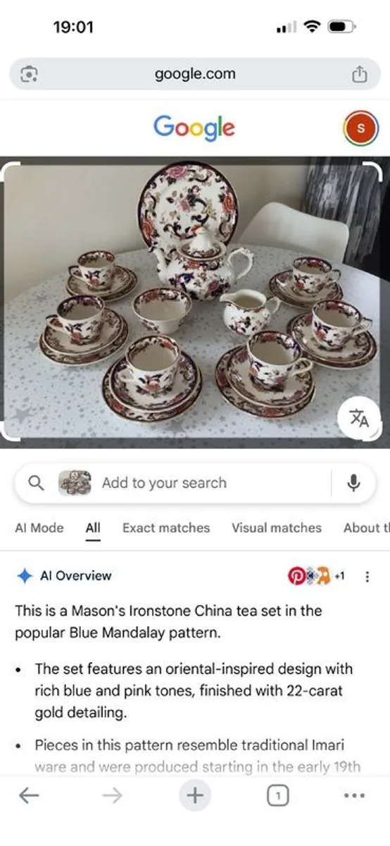 Mason dinner service
