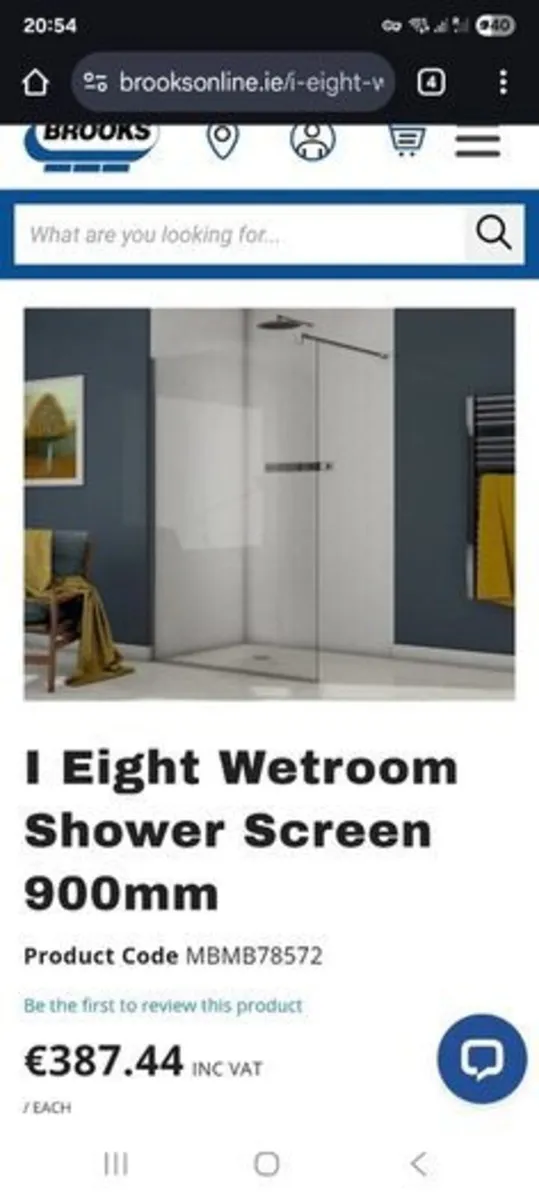 Shower glass - Image 1