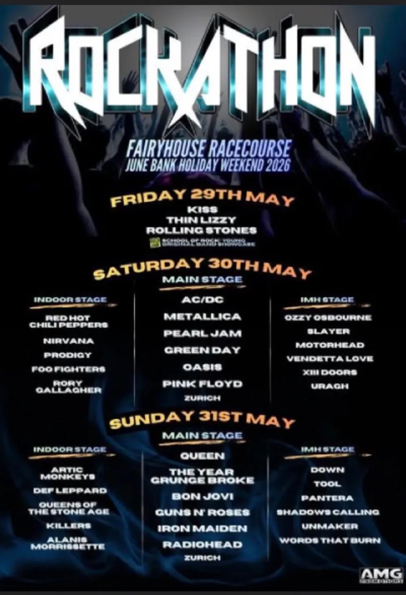 2 Rockathon tickets - Image 1