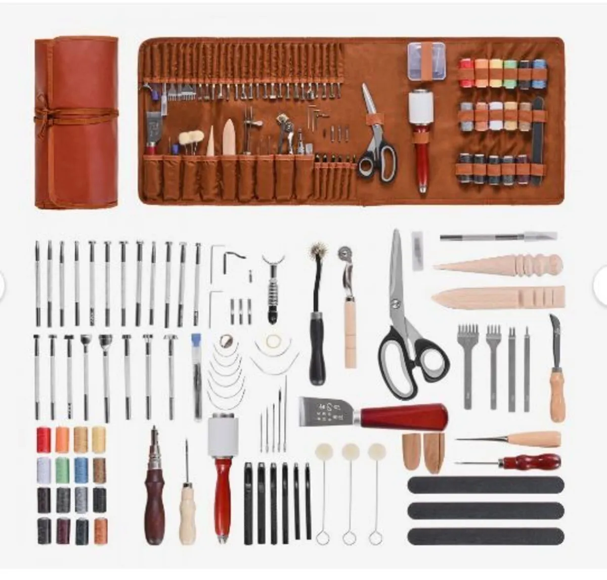 Leather Working Tools Kit, 92 PCS - Image 4