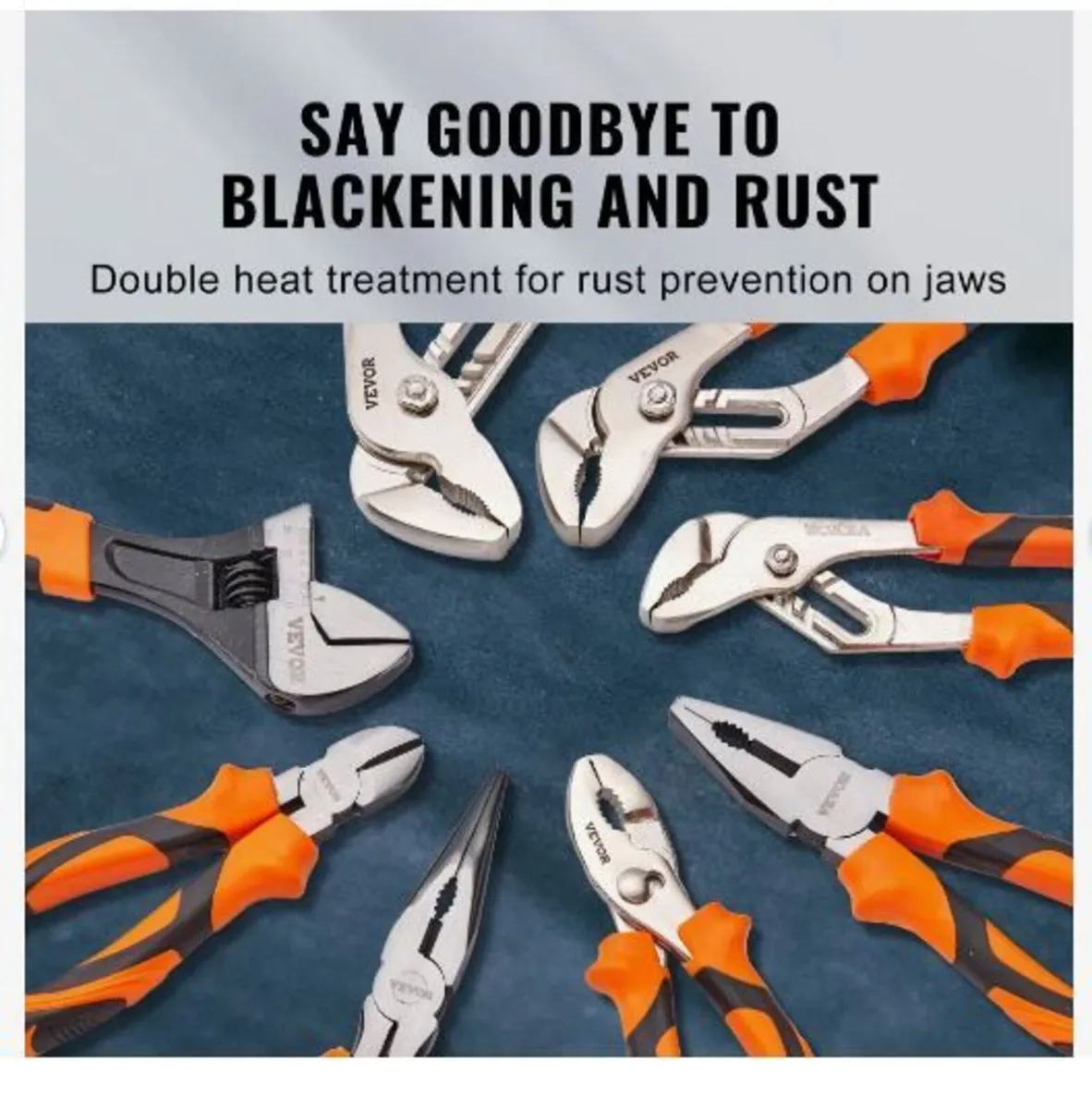 Pliers Set, 8-Piece, High Carbon Steel - Image 4