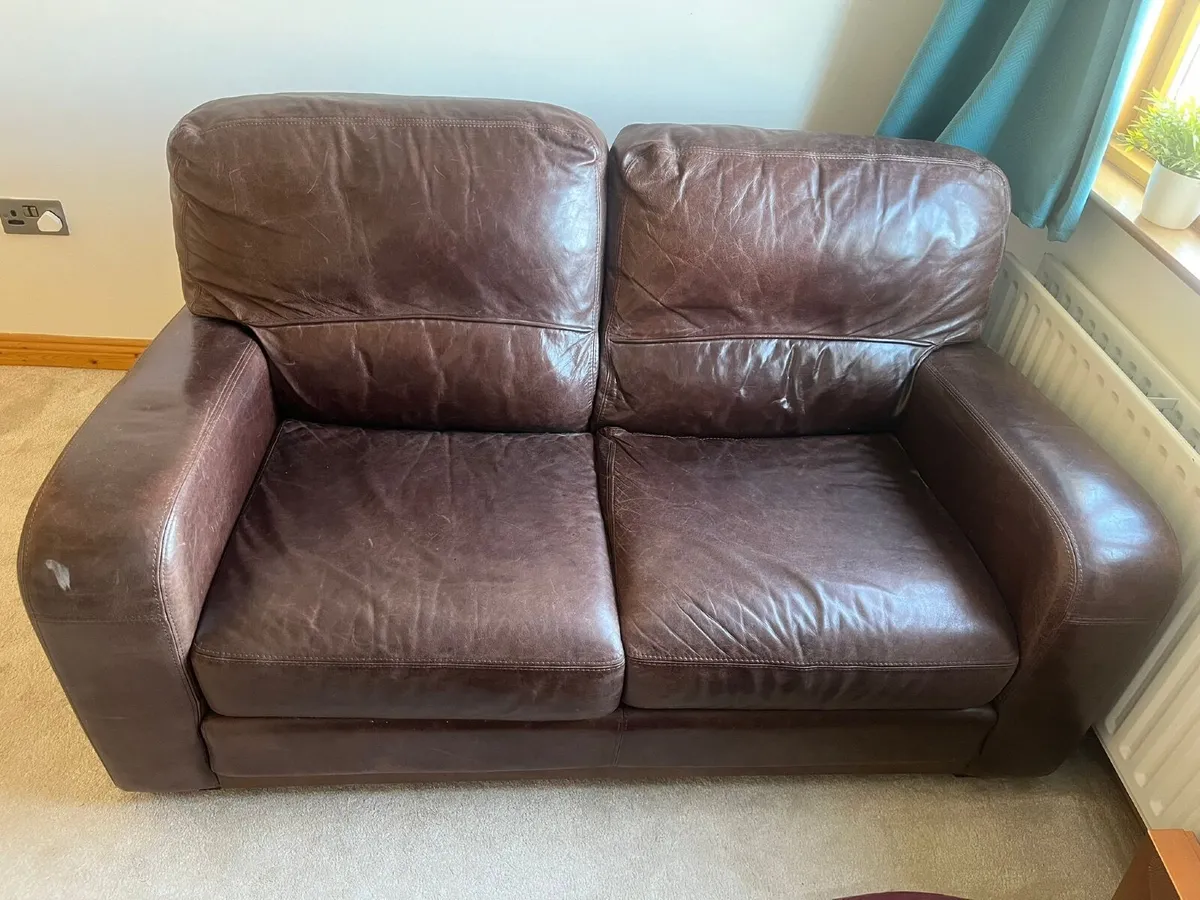 Free Leather Couch - Image 4