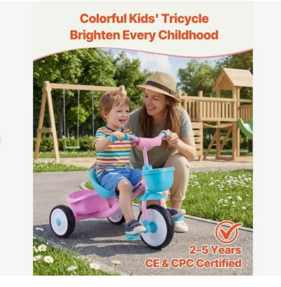 Toddler Tricycle for 2-5 Year Old - Image 3