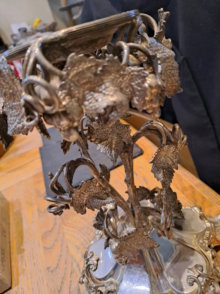 Silver Plated Grapevine Centrepiece - Image 2