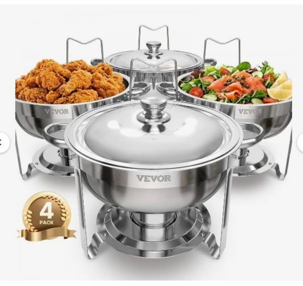 Chafing Dish Buffet Set, 5 Qt 4 Pack - Image 1
